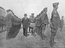 Mr. Asquith inspecting the Royal Flying Corps 1915