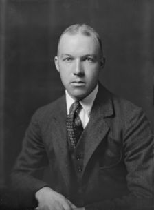 Mr. B.B. Hiskman, portrait photograph, 1918 Mar. Creator: Arnold Genthe
