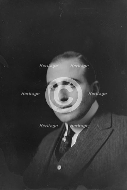 Mr. Baer, portrait photograph, 1919 Feb. 19. Creator: Arnold Genthe.