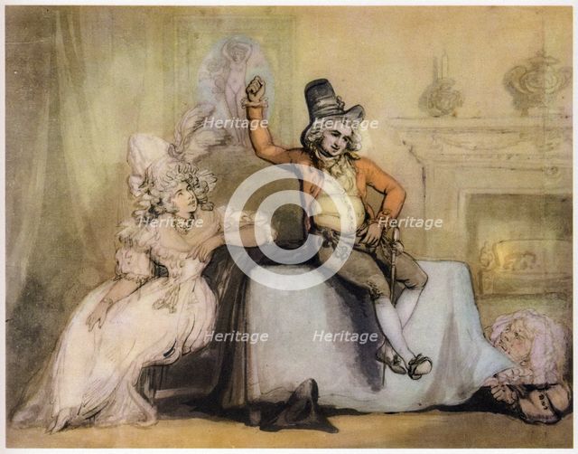 Mr. Bannister and Miss Orser, c1780-1825. Creator: Thomas Rowlandson.