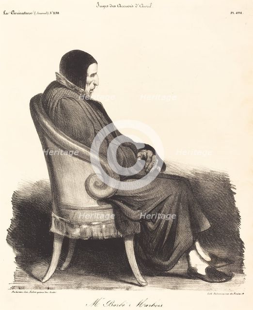 Mr. Barbé-Marbois, 1835.  Creator: Honore Daumier.