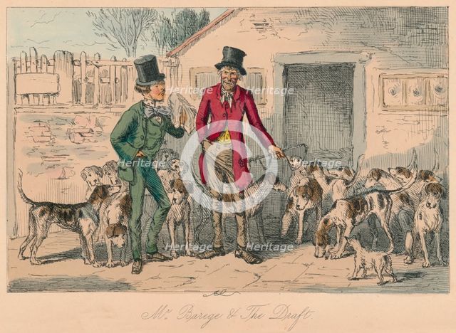 'Mr. Barege & The Draft', 1854. Artist: John Leech.