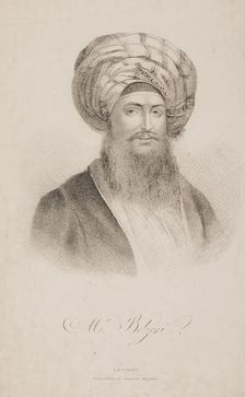 Mr Belzoni, 1822. Creator: Unknown