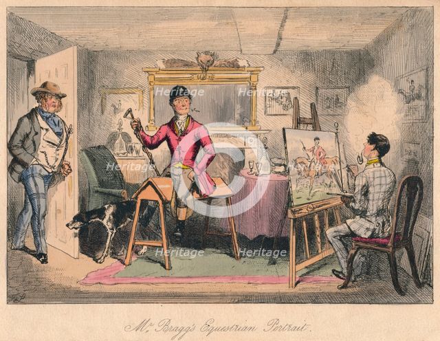 'Mr. Bragg's Equestrian Portrait', 1865.
