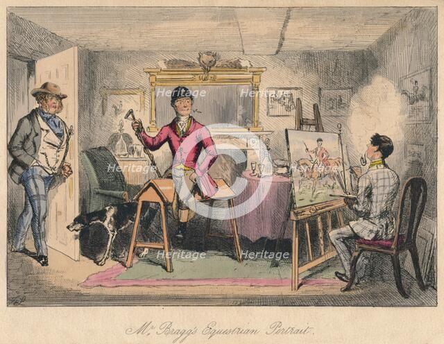 'Mr. Bragg's Equestrian Portrait', 1865.