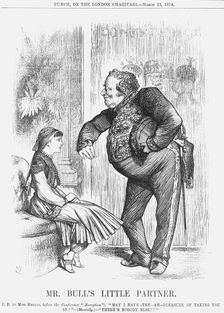 Mr Bull's Little Partner 1878. Creator: Joseph Swain