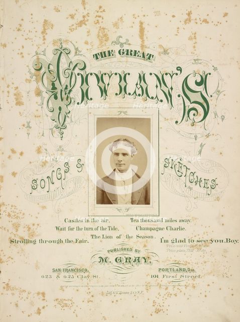 Mr. C. Vivian, 1872. Creator: Bradley & Rulofson.