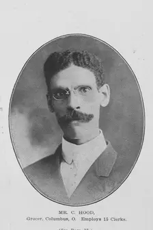 Mr. C. Hood; Grocer; Columbus, O.; Employs 15 clerks, 1907. Creator: Unknown