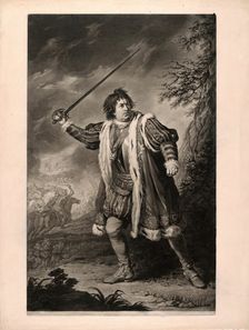 Mr. Garrick in "Richard the Third", published April 28, 1772. Creator: John Dixon