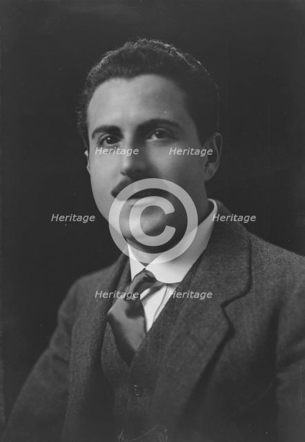 Mr. George Metaxa, portrait photograph, 1918 Dec. 6. Creator: Arnold Genthe.