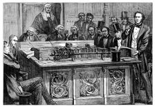 Mr Gladstone attacking Mr Disraeli's first budget 1852