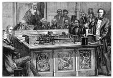 Mr Gladstone attacking Mr Disraeli's first budget 1852