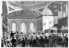 Mr Gladstone delivering his address as Lord Rector of Edinburgh University 1859-1865