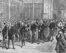 Mr Gladstone's First Premiership: The Meeting of the Parliament of 1868-1874 (1901). Creator: Unknown