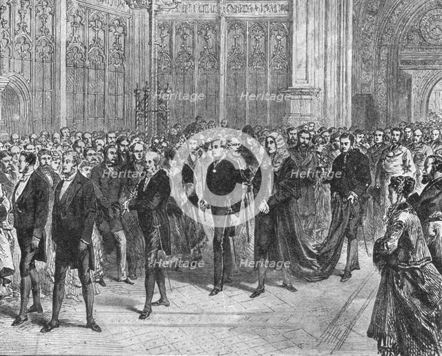 'Mr Gladstone's First Premiership: The Meeting of the Parliament of 1868-1874', (1901).  Creator: Unknown.