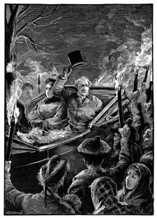 Mr Gladstone's visit to Taymouth Castle Perthshire, Scotland, c1879