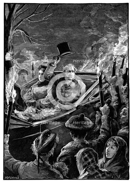 'Mr Gladstone's visit to Taymouth Castle', Perthshire, Scotland, c1879. Artist: Unknown