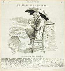 Mr. Gladstone's Birthday, from the Pall Mall Budget, 1893. Creator: Unknown