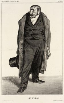 Mr. d'Argo, 1833. Creator: Honore Daumier