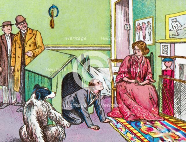 'Mr Darling in the kennel', c1905. Artist: Unknown.
