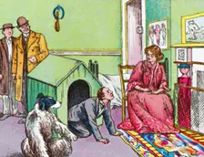 Mr Darling in the kennel c1905