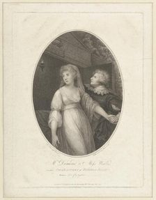 Mr. Dimond and Miss Wallis in the Characters of Romeo and Juliet, May 1, 1796. Creator: Francesco Bartolozzi