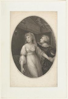 Mr. Dimond and Miss Wallis in the Characters of Romeo and Juliet, May 1, 1796. Creator: Francesco Bartolozzi