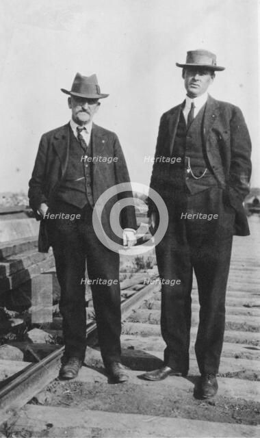 Mr. Edes and Lieut. Mears, between c1900 and 1916. Creator: Unknown.