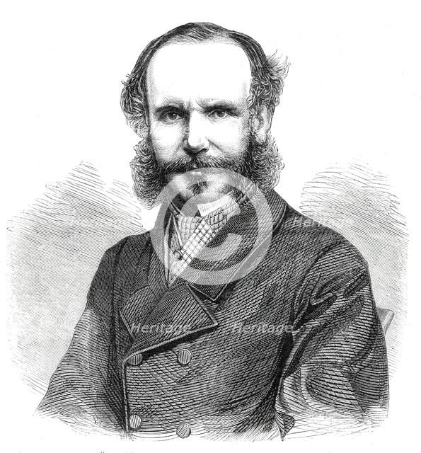 Mr. F. W. Bowlby, the "Times'" correspondent in China - from a photograph by Herbert Watkins, 1860. Creator: Unknown.