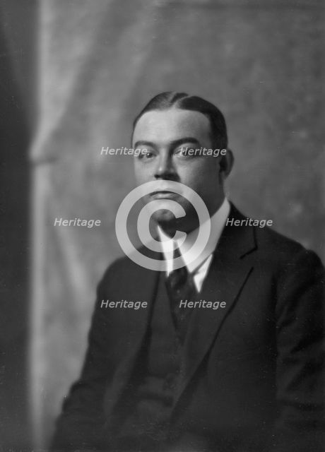 Mr. F.S. Williams, portrait photograph, 1919 May. Creator: Arnold Genthe.