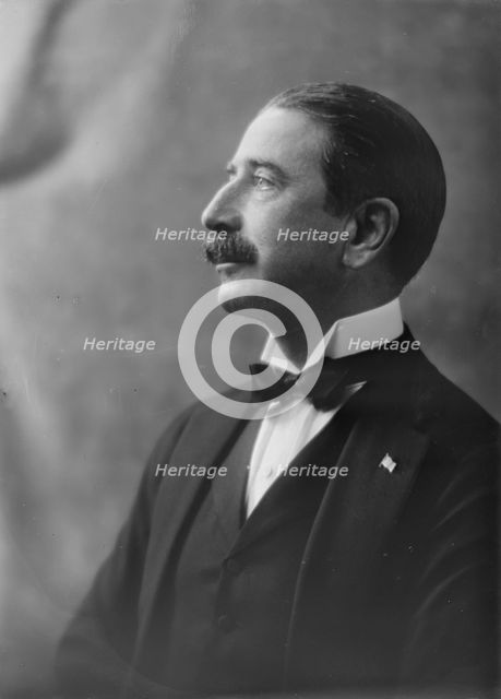 Mr. Foxhall Keene, portrait photograph, 1919 May 26. Creator: Arnold Genthe.