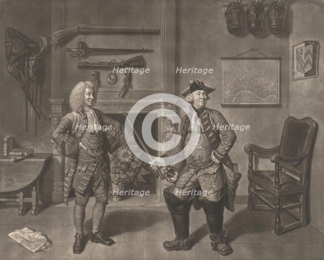 Mr. Foote in the Character of Major Sturgeon, in the Mayor of Garratt, 1765. Creator: Johann Gottfried Haid.