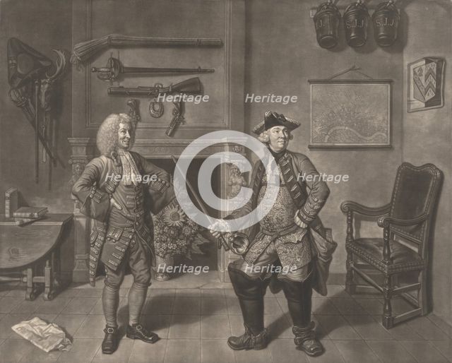 Mr. Foote in the Character of Major Sturgeon, in the Mayor of Garratt, 1765. Creator: Johann Gottfried Haid.