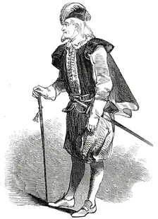 Mr. Farren, as "Sir Simon Sage", 1845. Creator: Unknown