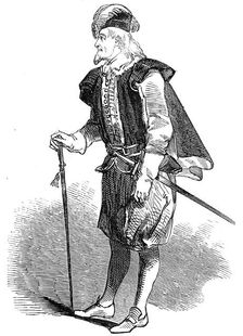 Mr. Farren, as "Sir Simon Sage", 1845. Creator: Unknown