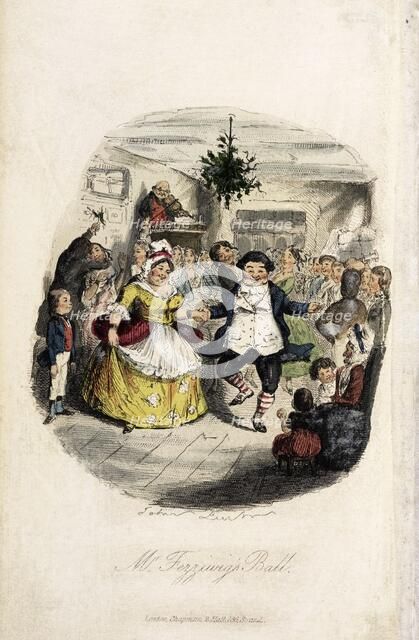 Mr Fezziwig's Ball, 1843. Creator: John Leech.