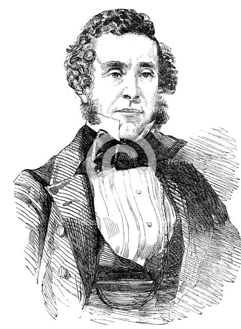 Mr. Francis Pettit Smith, First Practical Introducer of the Screw-Propeller - from a photograph by L Creator: Unknown.