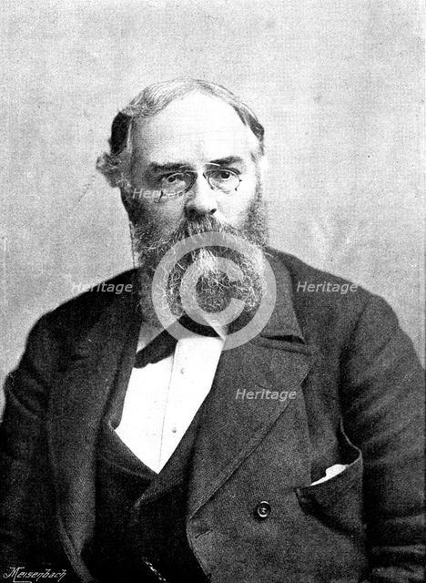 Mr. Frederick York Powell, Regius Professor of Modern History at the University of Oxford, 1895. Creators: Russell & Sons, George Meisenbach.