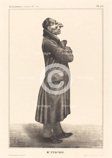 Mr. Fulchir.., 1833.  Creator: Honore Daumier.