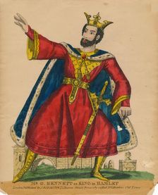 Mr. G. Bennett as King in Hamlet c1849. Creator: Unknown
