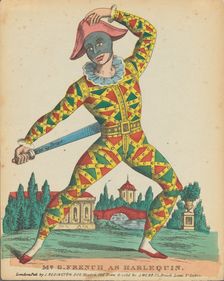 Mr. G. French as Harlequin, c1840. Creator: Anonymous