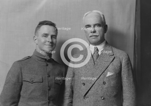 Mr. G.G. Hartley and unidentified man, portrait photograph, 1918 Apr. 15. Creator: Arnold Genthe.