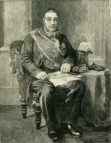 Mr. Kruger's Portrait, Hung in the Raad-Saal at Pretoria c1900. Creator: Unknown