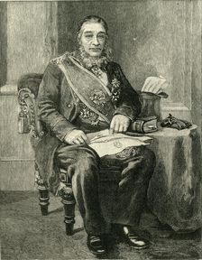 Mr. Kruger's Portrait, Hung in the Raad-Saal at Pretoria c1900. Creator: Unknown