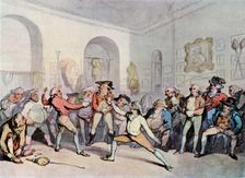 Mr H Angelo's Fencing Academy 1791, (1929). Artist: Thomas Rowlandson