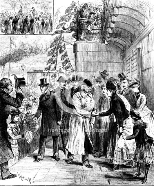 Mr. H. M. Stanley’s return to England, 1890. Creator: R. Taylor.