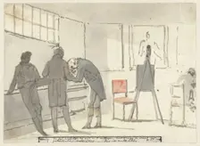 Mr Hagbolt with us in college [?] (Diary, August 18), 1805-1808. Creator: Christiaan Andriessen