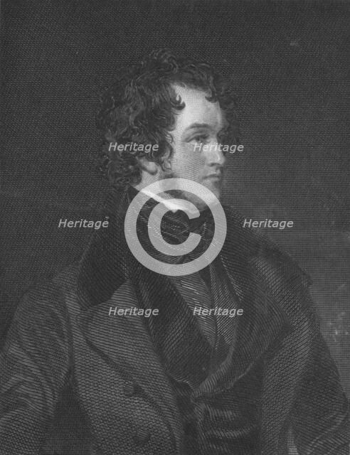 'Mr. Harrison Ainsworth', c1840. Artist: WC Edwards.