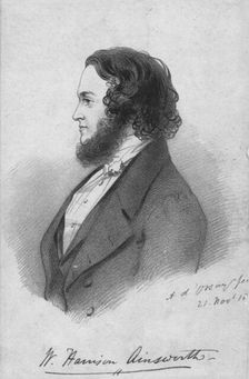 Mr. Harrison Ainsworth c1840. Artist: Alfred d'Orsay