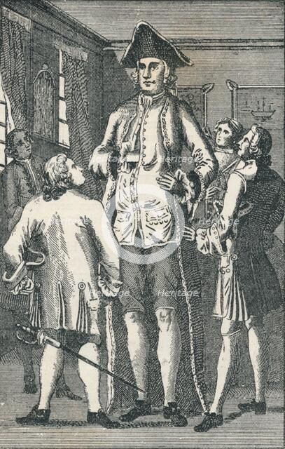 Mr Henry Blacker the British Giant, (c1750), 1894. Artist: Unknown